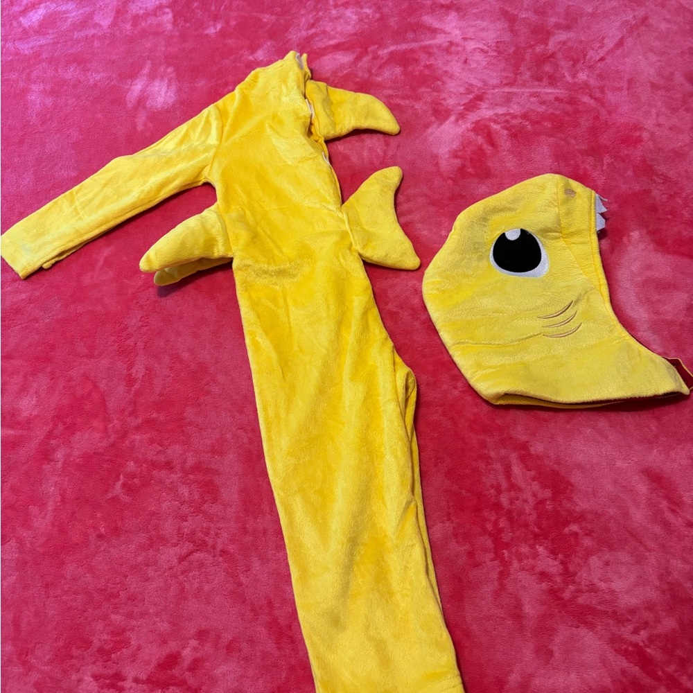 Vibrant Yellow Plush Halloween Costume